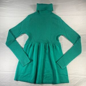 dELiA*s Y2K Teal Turtleneck Babydoll Sweater Size Small
